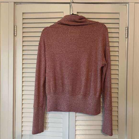Anthropologie Saturday Sunday 'Whistler' pullover cowlneck small pink heathered - Picture 6 of 9